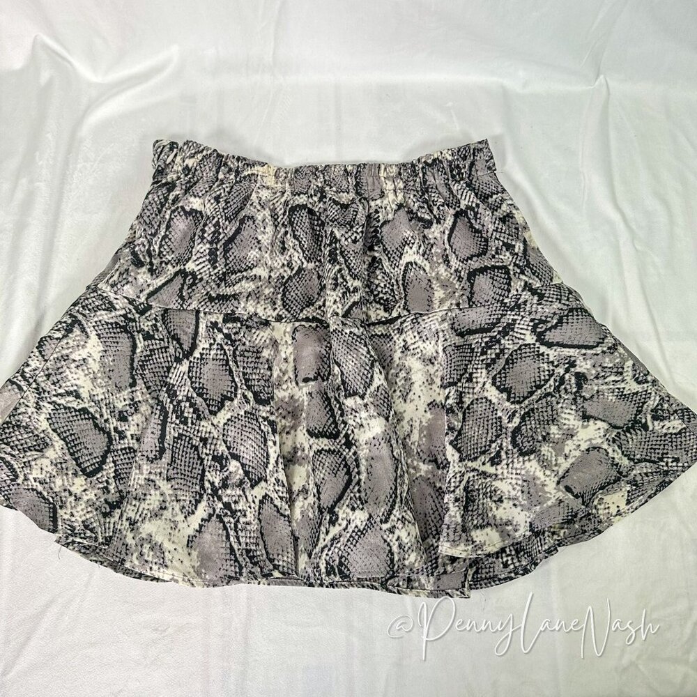 Vestique Snake Print Tie Waist Skort Skirt - Picture 5 of 8